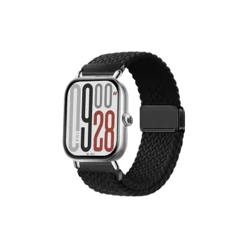 IBOANN Red Beige Compatibility Watch Band Nylon Material