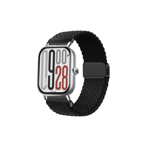 IBOANN Red Beige Compatibility Watch Band Nylon Material