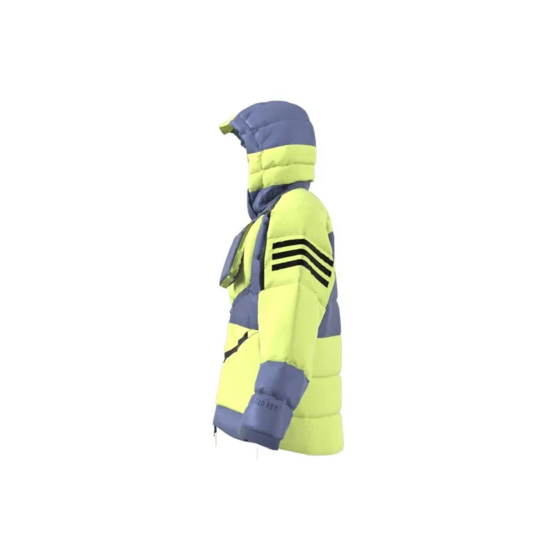 Adidas XPLORIC Puffy Down Jacket Unisex Yellow Purple-2