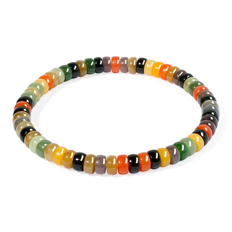 JIAHAOJADE Hetian Jade Bracelet, Myanmar Yellow Green Jade Unisex-0
