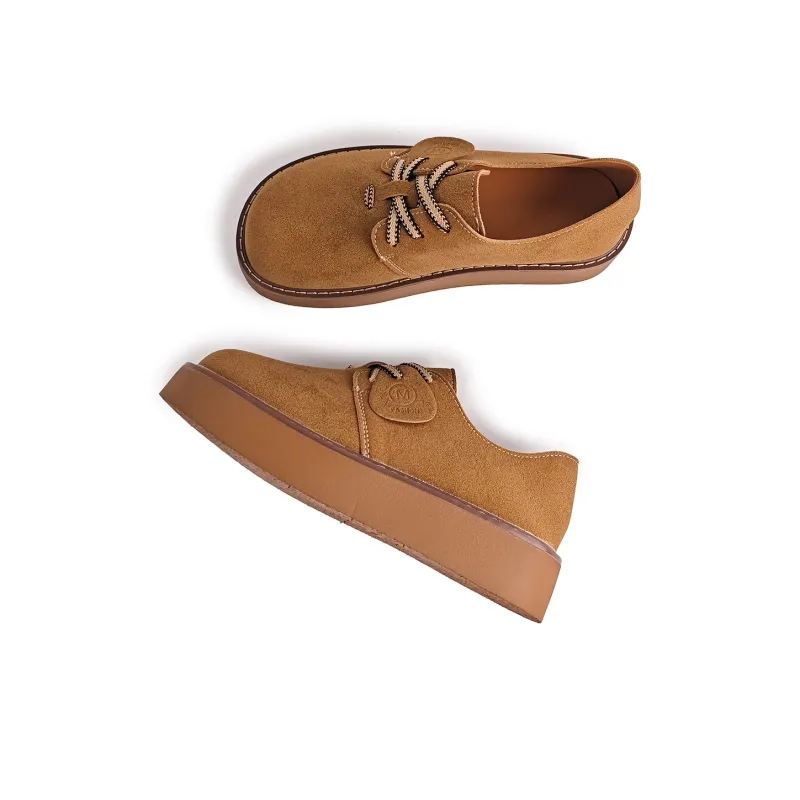 La Chapelle Casual Single Shoes Women's Antelope Brown-3