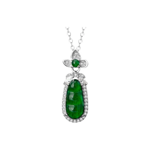 GUANFEI Glutinous Jade Jadeite Necklaces Women's