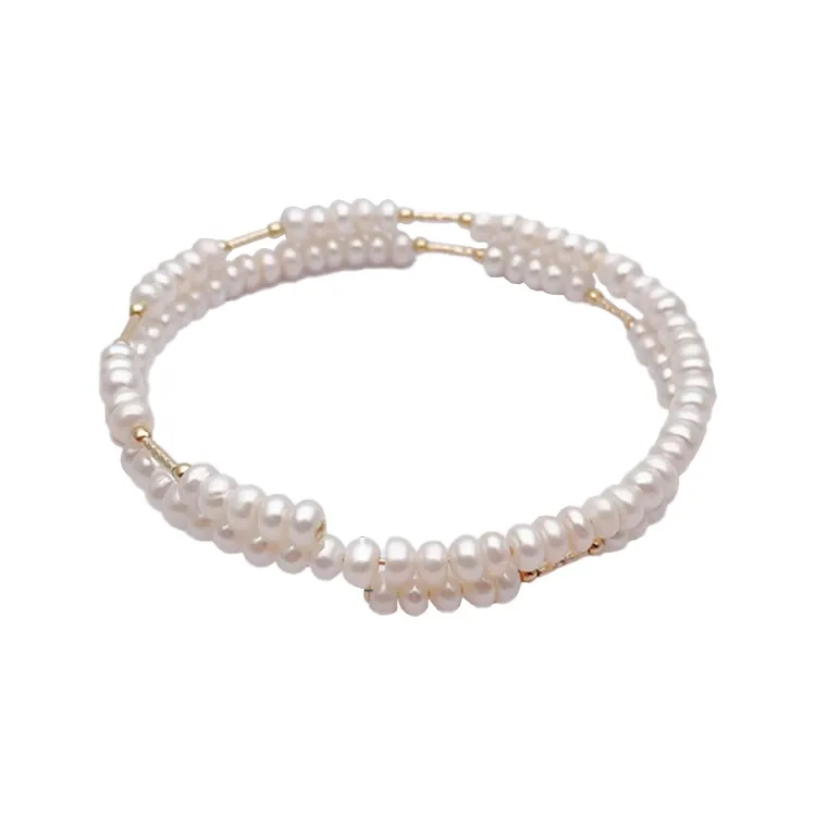 Qing Yi Freshwater Pearl Bangles Unisex-0