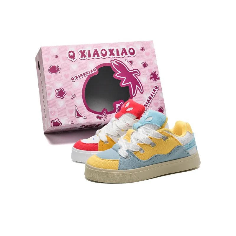 Circle Small Coverage Impact Resistance Balance Height Increasing Low Top Skateboard Shoes Unisex-14