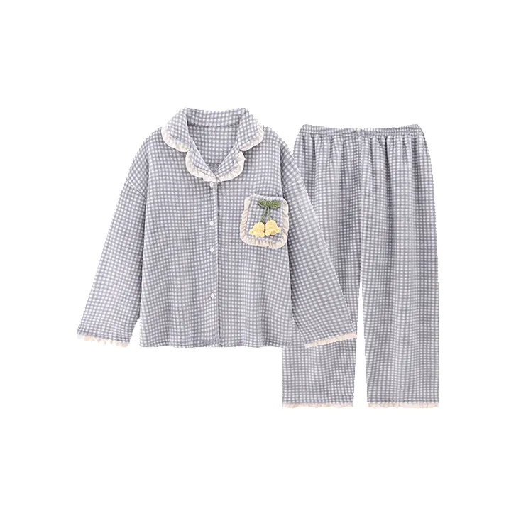 Maultiay Pajama Set Women's Blue-0