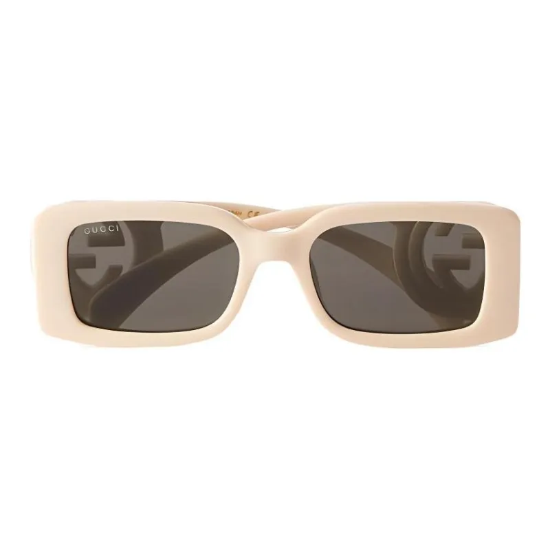 GUCCI Square Sunglasses Women's Beige-0