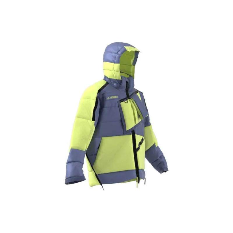 Adidas XPLORIC Puffy Down Jacket Unisex Yellow Purple-4