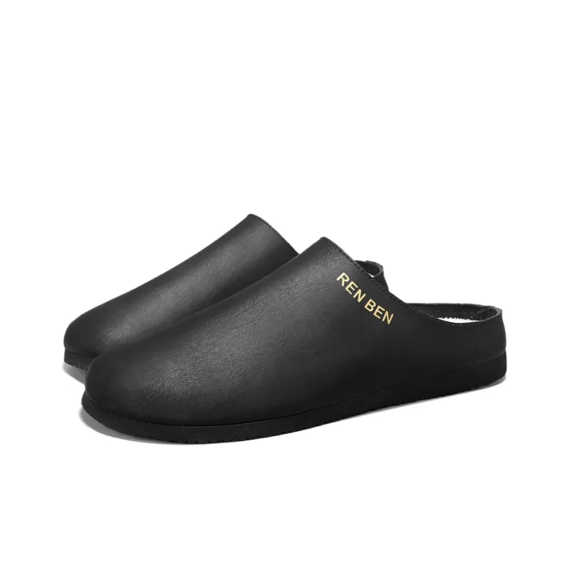 RENBEN Odor Resistant Slip Resistant Wrap toe Slippers Men's-10