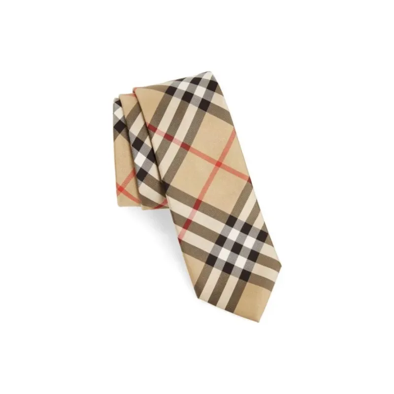 Burberry Mulberry Silk Ties Men's Khaki-1