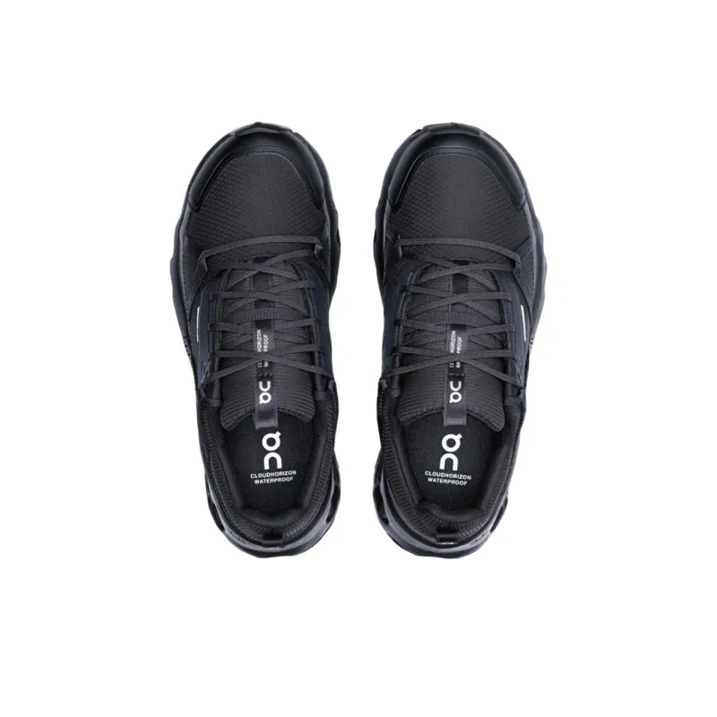 On Running CloudhorizOn Waterproof Black Women's-3