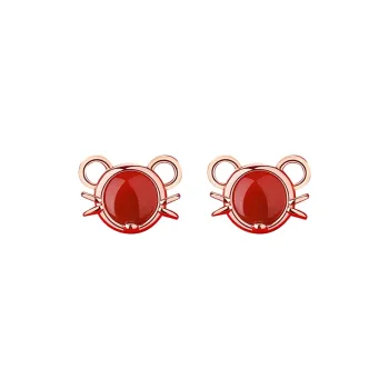 KING TAI FOOK Agate Stud Earrings Women's