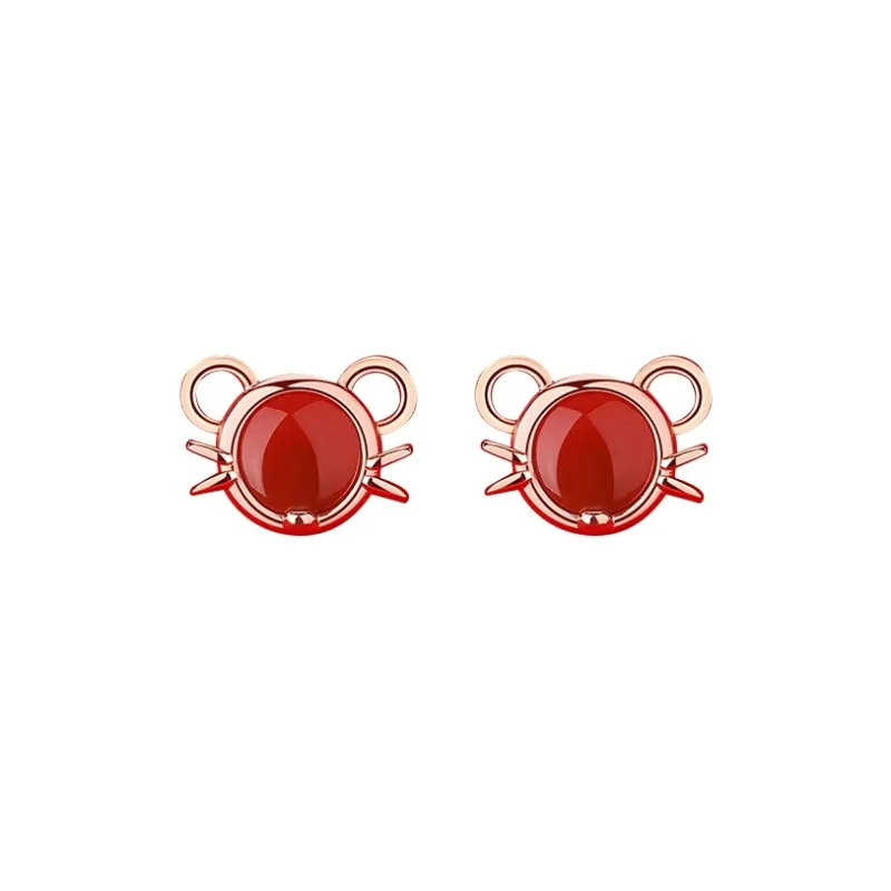 KING TAI FOOK Agate Stud Earrings Women's-0