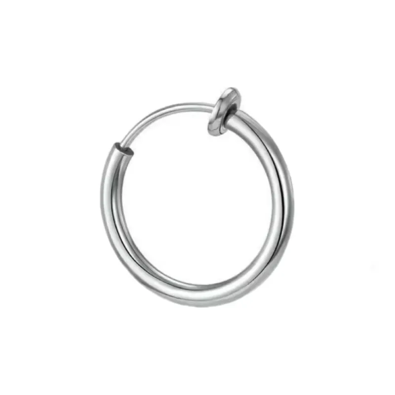 GUDUD Titanium Steel Clip On Earrings Unisex-6