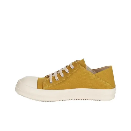 Rick Owens DRKSHDW Low-Top Skateboard Shoes Women's Ginger Yellow