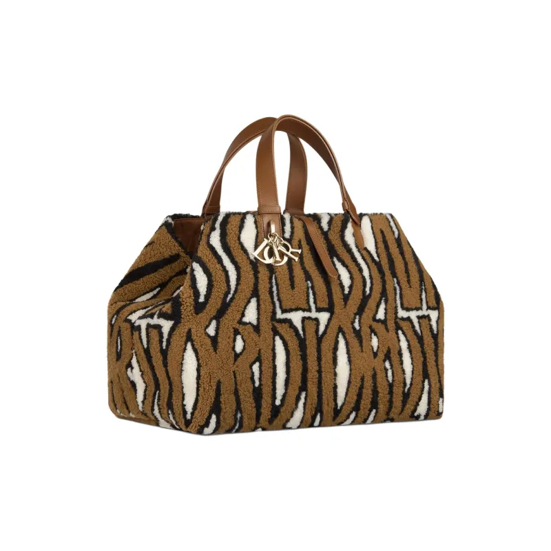 DIOR Toujours Lambskin Tote Bag Shopping Bag Handbag Large Size Women's Brown-2