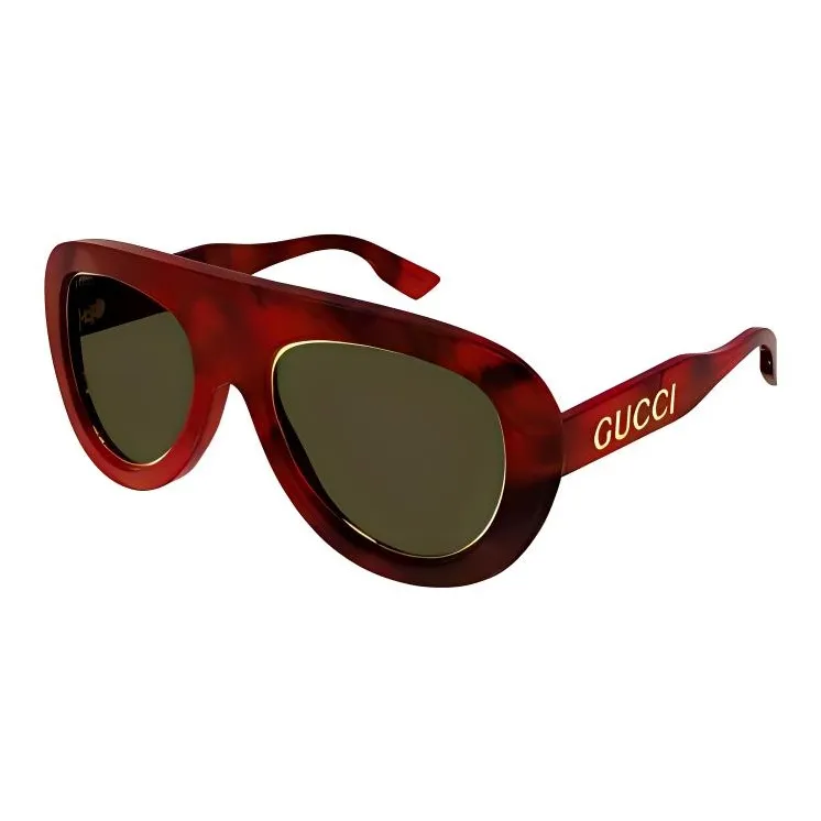 GUCCI Aviator Sunglasses Women's Tortoiseshell-0