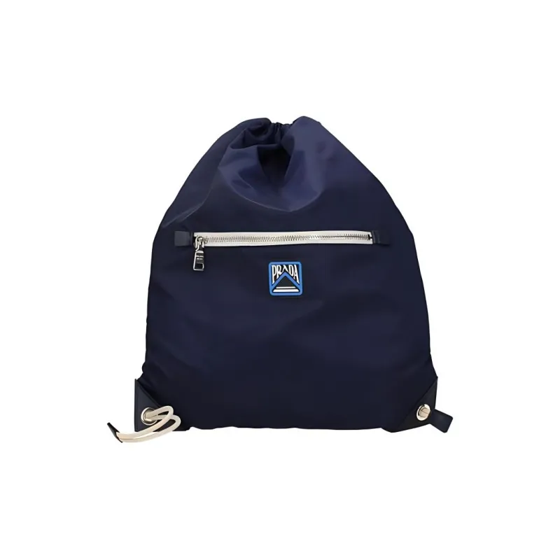 PRADA Fabric Backpack Unisex Blue-0