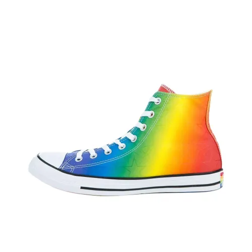 Converse Chuck Taylor All Star Anti-Slip Wear-Resistant High-Top Canvas Shoes Unisex Blue Yellow Orange