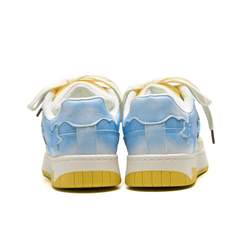 T628 Stars Puffy Shoes Slip Resistant, Abrasion Resistant, Lightweight Low Top Skateboard Shoes Unisex Box-15