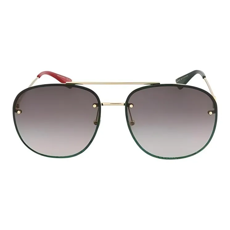 GUCCI Acetate Aviator Sunglasses Women's Green-1