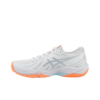 Asics Court Control FF 3 Support Low Top Badminton Shoes Unisex White Orange