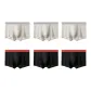 6 Pack (3 Mist Gray+3 Color Block)