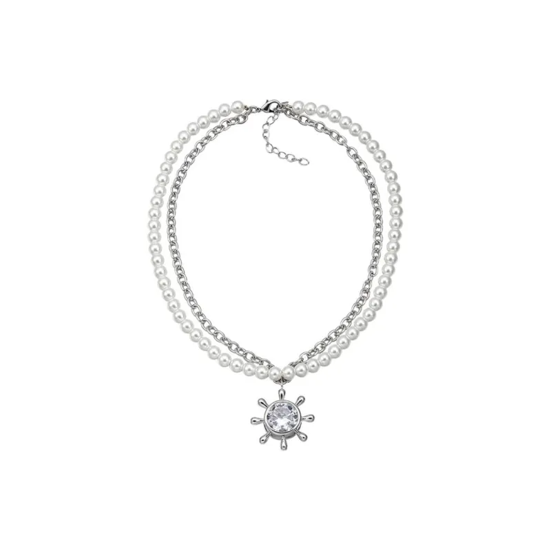 AHLOOPS Copper Alloy Necklaces Unisex Gold-0