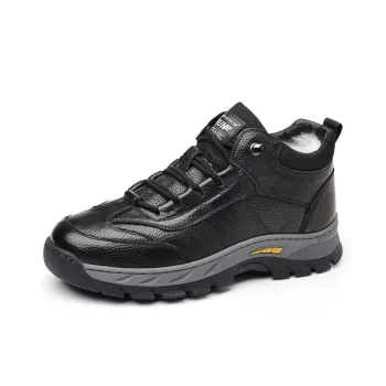 MODENGPAN Mid Top Casual Shoes Men's Black