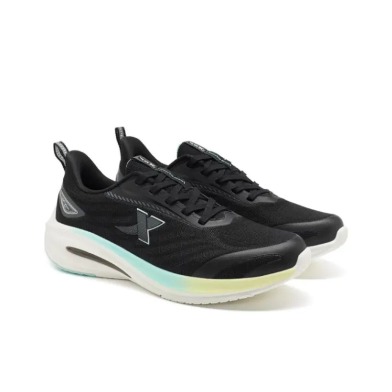 XTEP Lighten 7.0 Anti Slip And Wear Resistant Breathable Low Top Running Shoes Women's Black-3