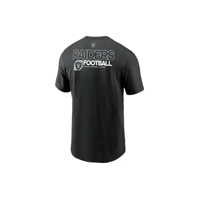 Nike NFL Las Vegas Las Vegas Raiders Team Outline Essential T-Shirt Men's Black-1