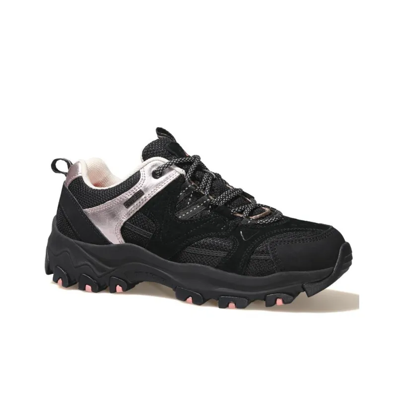 HUMTTO Shock Absorbers With Slip Resistant And Abrasion Resistant Properties Low Top Outdoor Shoes Women's Black Pink-3
