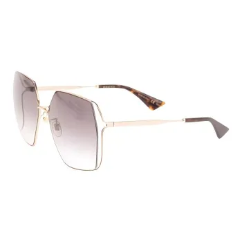GUCCI Subject To Official Website Irregular Shape Sunglasses Women's Gold