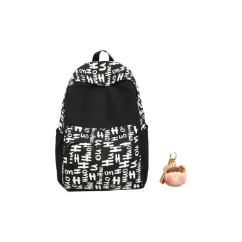 BRABOSTON Nylon Backpack Unisex Black/Yellow/Green/Blue/Pink