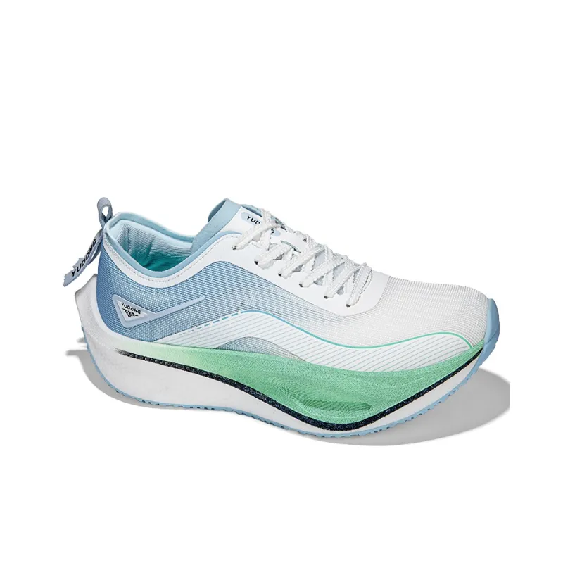 YUDONG Running Shoes Men Low Top White Blue-7