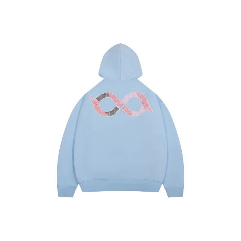 BIPOLAR Hoodie Unisex Heather Gray Pink Blue-5