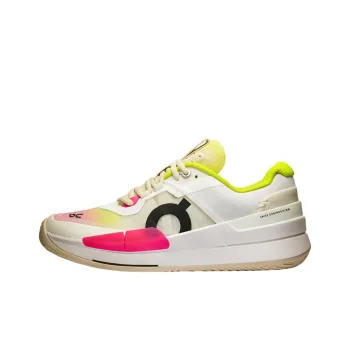 On THE ROGER Pro 2 Anti Slip Wear Resistant Low Top Tennis Shoes Women's White Green