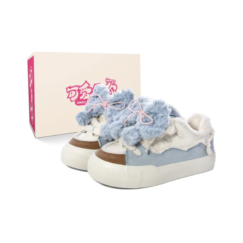 Lovely You Warm Lightweight And Wear-Resistant Low-Top Skateboard Shoes Women's-0