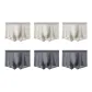 6 Pack (3 Mist Gray+3 Lithium Gray)