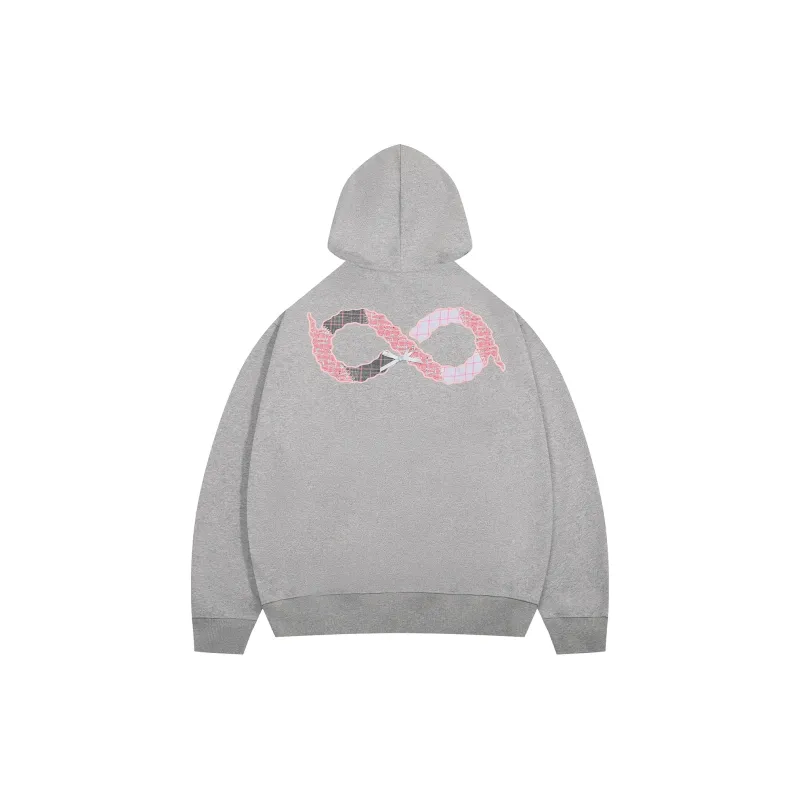 BIPOLAR Hoodie Unisex Heather Gray Pink Blue-1