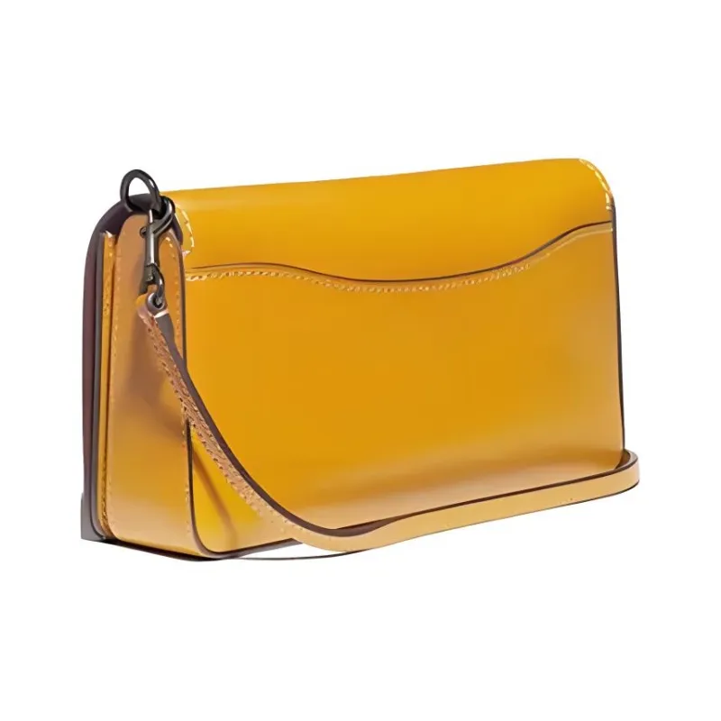COACH Disney Dinky Leather Shoulder Bag Crossbody Bag Small Size Women's Bright Yellow-1