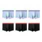 6 Pack (3 Sky Blue+3 Color Block)