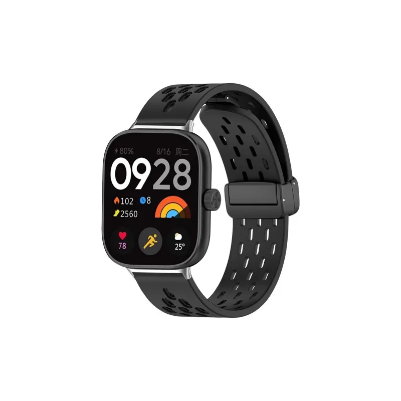 IBOANN Watch Band Xiaomi Red Beige Compatibility Silicone Material-9