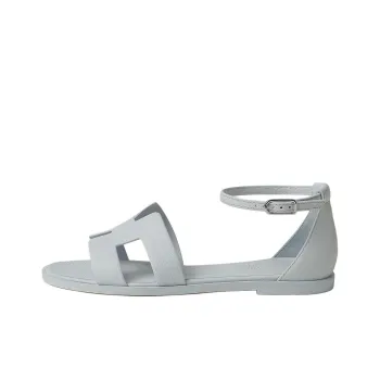 HERMES Santorini One Strap Sandals Women's White