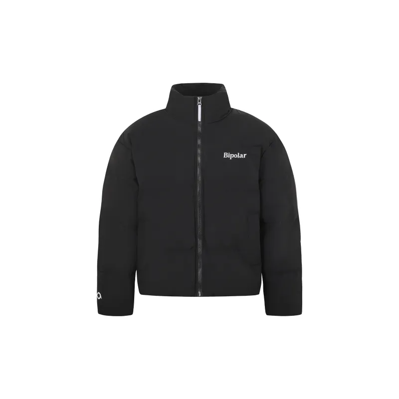 BIPOLAR Winter Puffer Jacket Unisex Light Gray Black Jasper Light Blue White-4