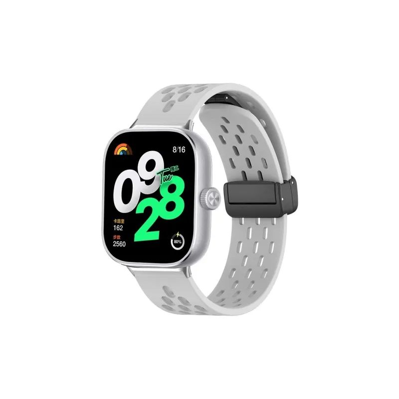 IBOANN Watch Band Xiaomi Red Beige Compatibility Silicone Material-7