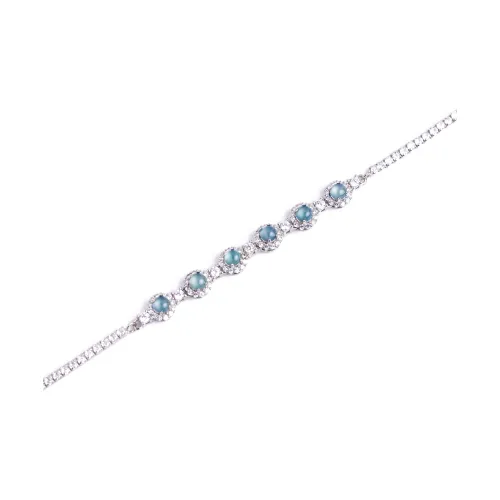 Clear Snow Ice Glutinous Jadeite Bracelets Women's
