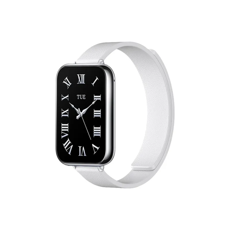 IBOANN Watch Band Xiaomi Red Beige Compatibility Leather-10