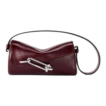 TAD FAB Smooth Cow Leather Shoulder Bag Unisex Multicolor