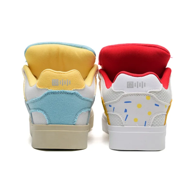 Circle Small Coverage Impact Resistance Balance Height Increasing Low Top Skateboard Shoes Unisex-18
