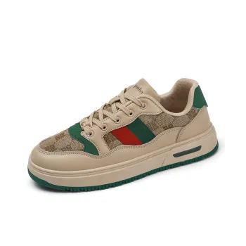 Jinho Low Top Skateboard Shoes Unisex Beige Green